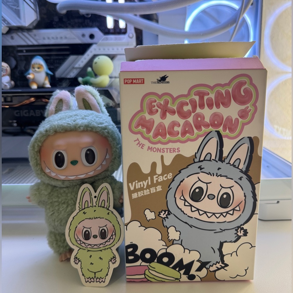 SOLD. Popmart Labubu Exciting Macaron “Green Grape” Figure